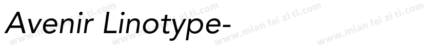 Avenir Linotype字体转换